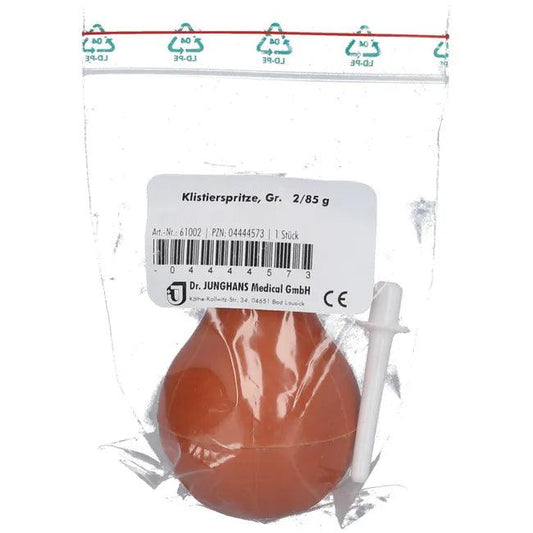 ENEMA SYRINGE, Dr. Junghans®, 85 g size 2 pear-colored UK