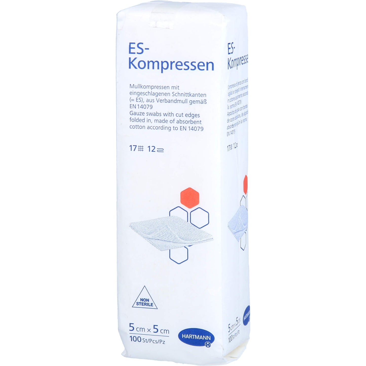 ES-COMPRESSES non-sterile 5x5 cm 12-ply
