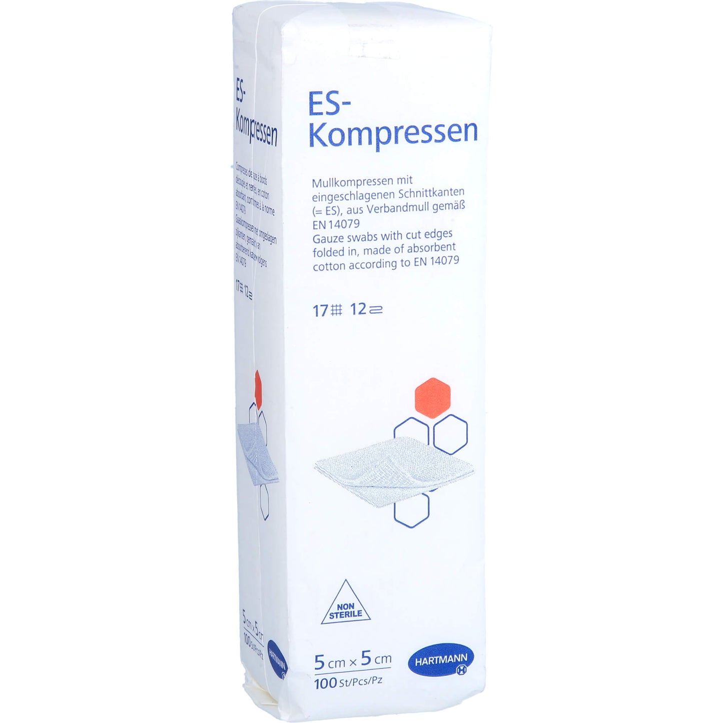 ES-COMPRESSES non-sterile 5x5 cm 12-ply