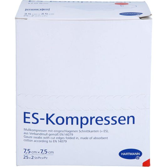 ES-COMPRESSES sterile 7.5x7.5 cm 8-ply
