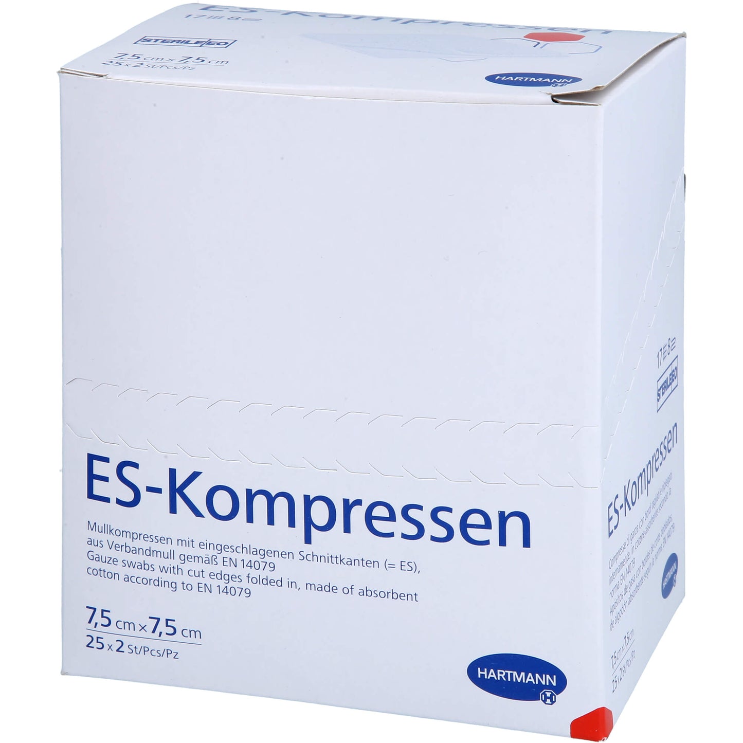 ES-COMPRESSES sterile 7.5x7.5 cm 8-ply
