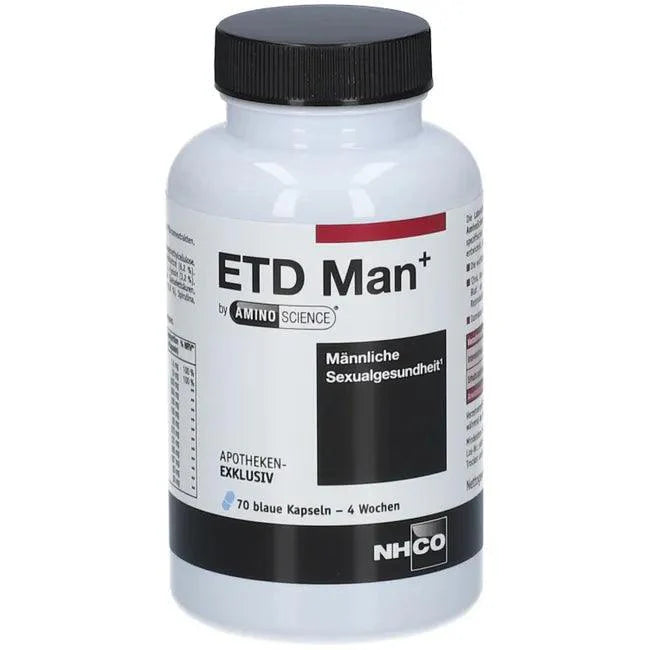 ETD Man+ by AMINOSCIENCE capsules UK – ELIVERA UK