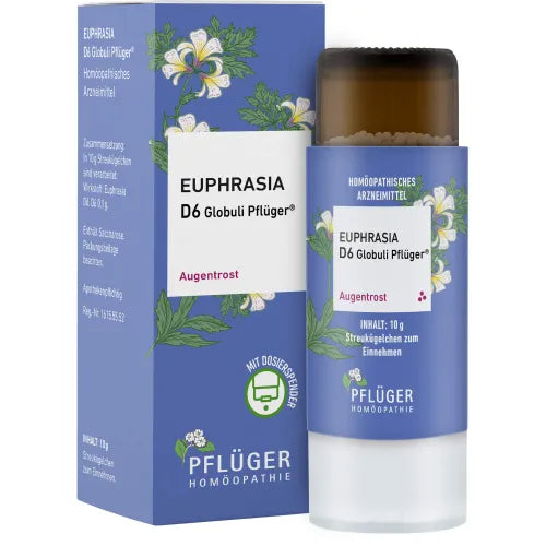 EUPHRASIA D 6 Globules Pflüger Dosage Dispenser 10 g