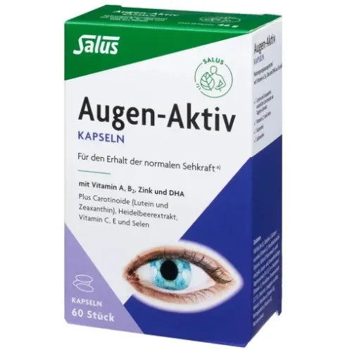 EYE ACTIVE Capsules, Lutein from marigold extract, Zeaxanthin from daylight extract