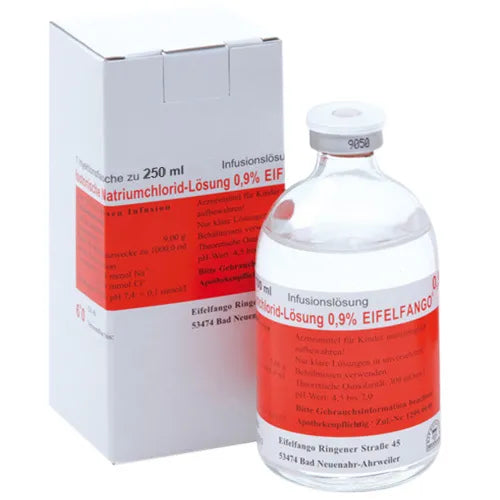Electrolyte-infused water, Saline solution 0.9% infusion solution