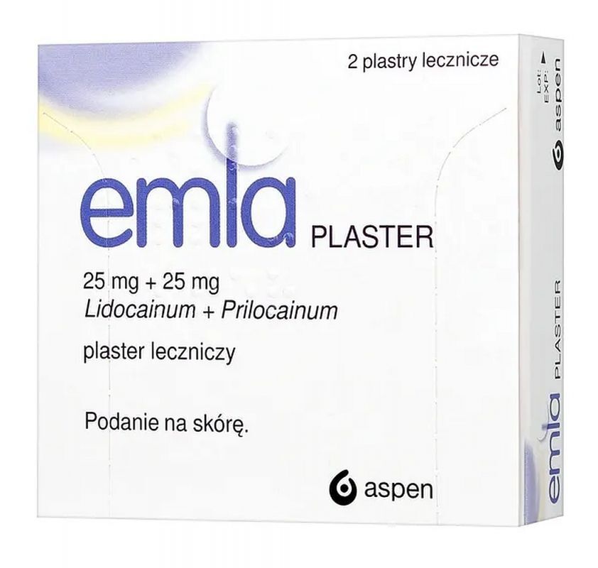 Emla. Medicinal plaster x 2 pieces, healing patch