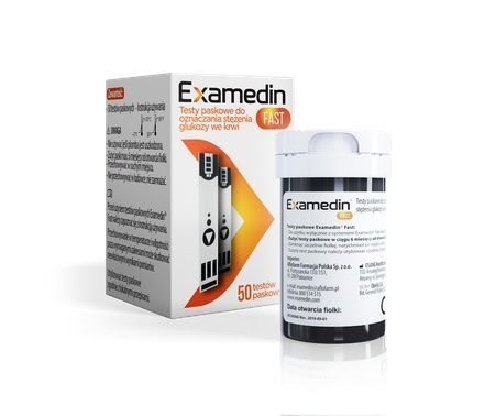Examedin FAST Glucose Test Strips 50 pcs