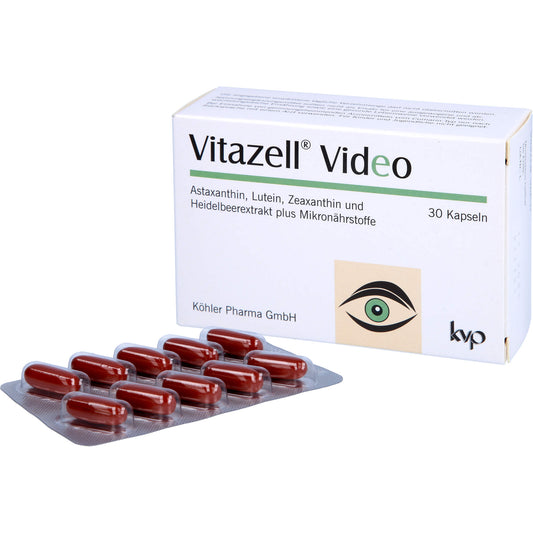 Eye vitamins, vitamins for eyes VITAZELL Video Capsules