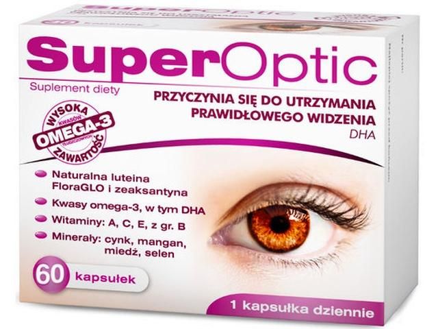 Eye vitamins, vitamins for eyes, SuperOptic 60 capsules