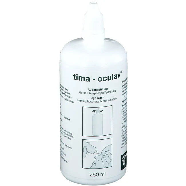 Eye wash, TIMA OCULAV solution UK