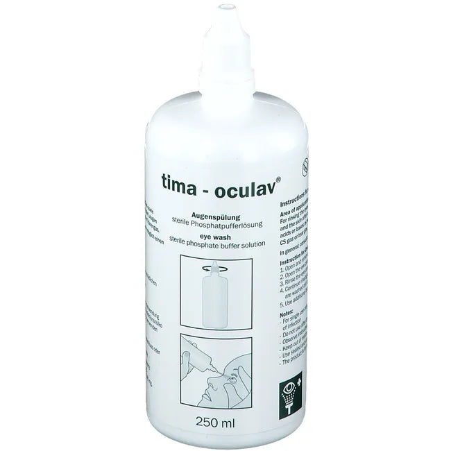 Eye wash, TIMA OCULAV solution UK