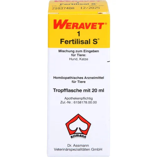 FERTILISAL S1 Drops for Dogs, Cats, Pet, Zoo Animals