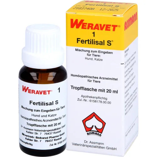 FERTILISAL S1 Drops for Dogs, Cats, Pet, Zoo Animals