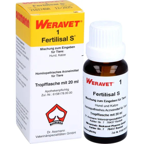 FERTILISAL S1 Drops for Dogs, Cats, Pet, Zoo Animals