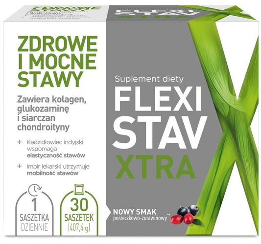 FLEXISTAV XTRA, Glucosamine, chondroitin, hyaluronic acid, incense, avocado, green tea, ginger
