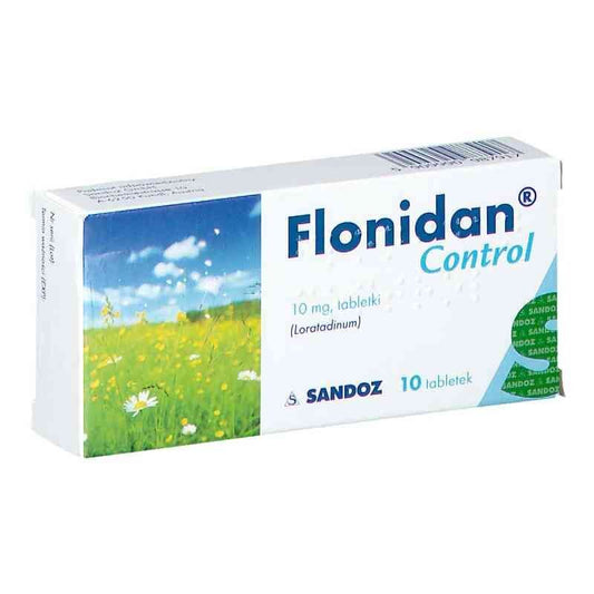 FLONIDAN CONTROL 10mg x 10 tablets, allergy treatment, Loratadine