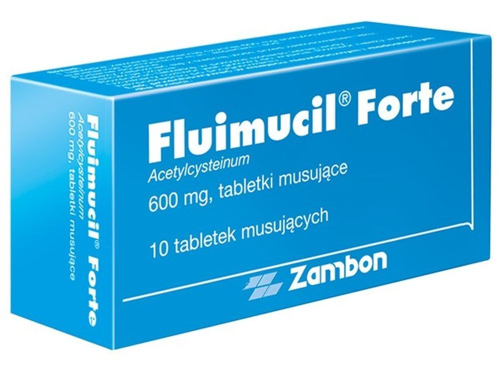 FLUIMUCIL FORTE 600mg x 10 effervescent tablets