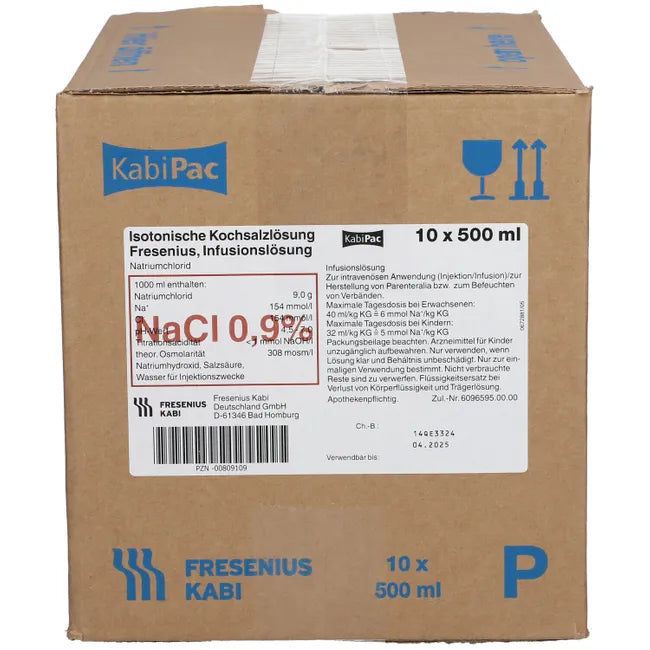 FRESENIUS saline solution 0.9% plastic bottle