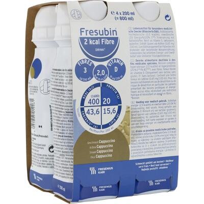 FRESUBIN 2 kcal Fibre DRINK Cappuccino Drinking Bottle