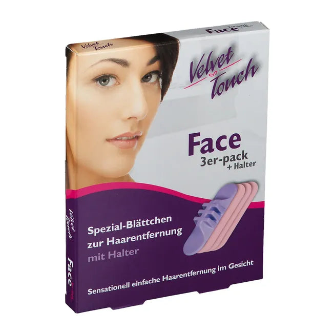 Facial hair removal easy, VELVET Touch Face set of 3 UK