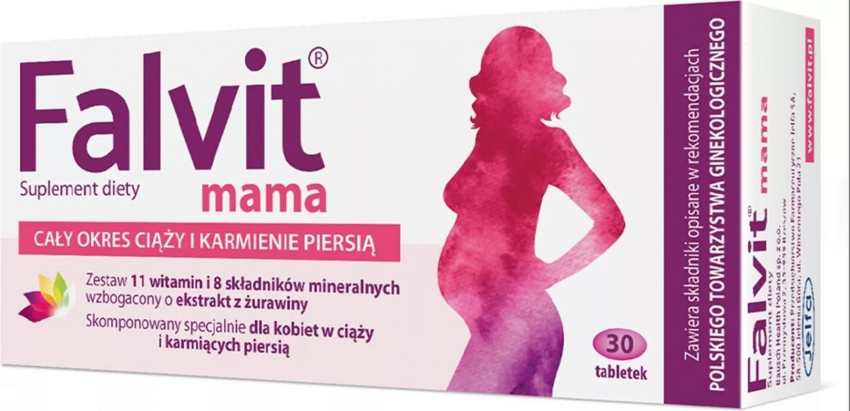 Falvit Mom (mama) x 30 tablets, pregnancy and breastfeeding vitamins and minerals