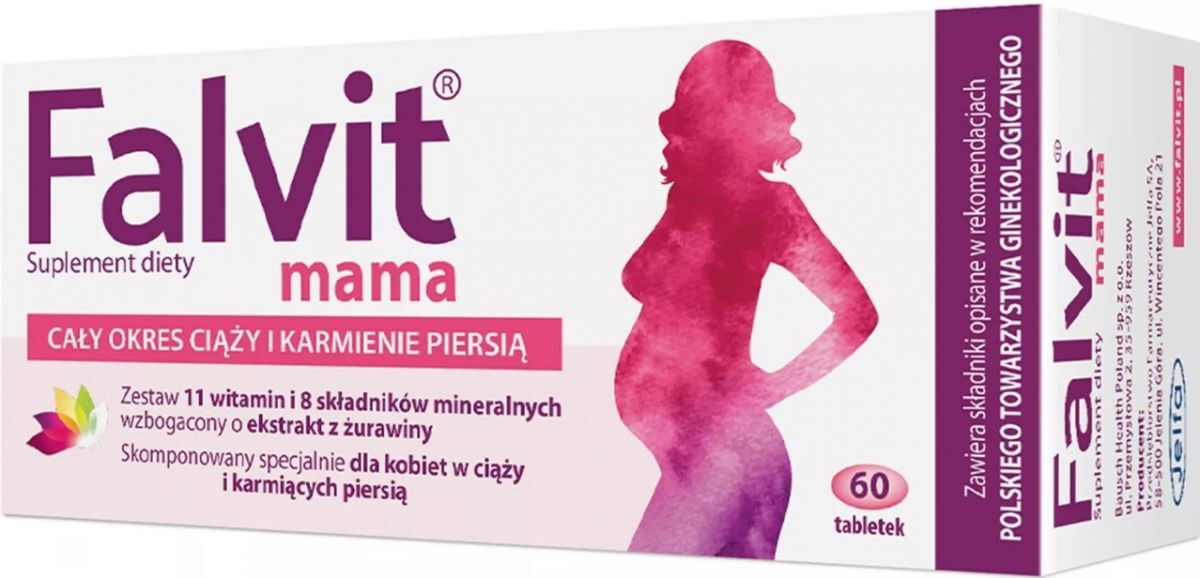 Falvit Mom (mama) x 60 tablets, vitamins and minerals for pregnancy and breastfeeding