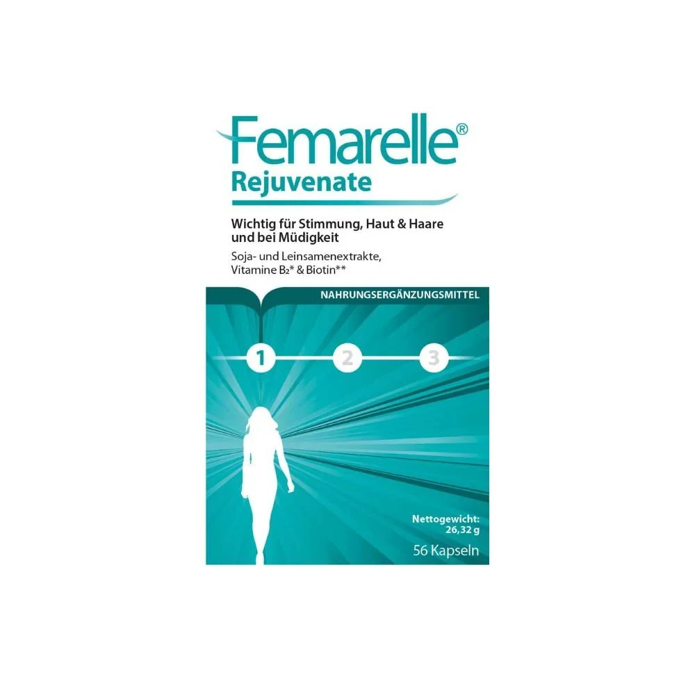 Femarelle Rejuvenate Capsules for mood, skin and hair, 56 capsules
