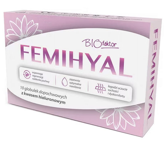 Femihyal 10 vaginal suppositories
