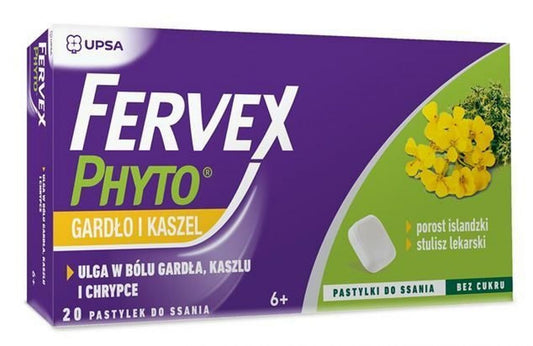 Fervex Phyto Throat and Cough lozenges