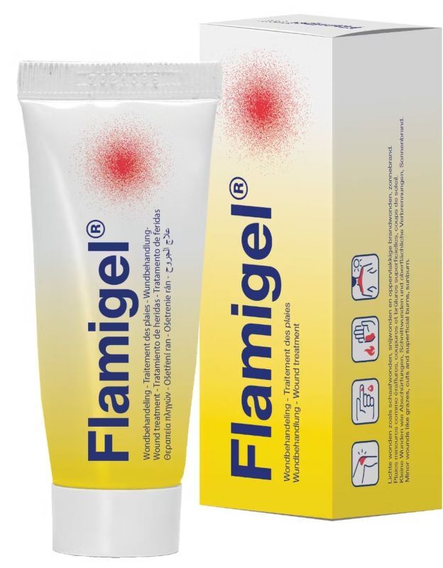 Flamigel hydrocolloid gel for minor wounds