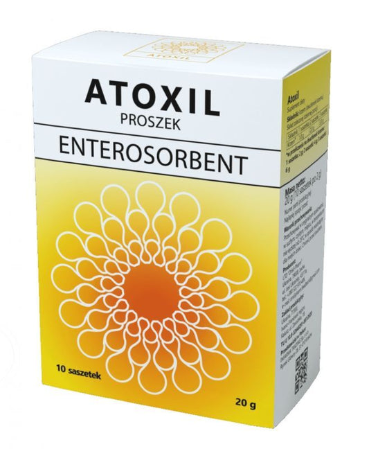 Food poisoning, alcohol poisoning, Atoxil 10 sachets