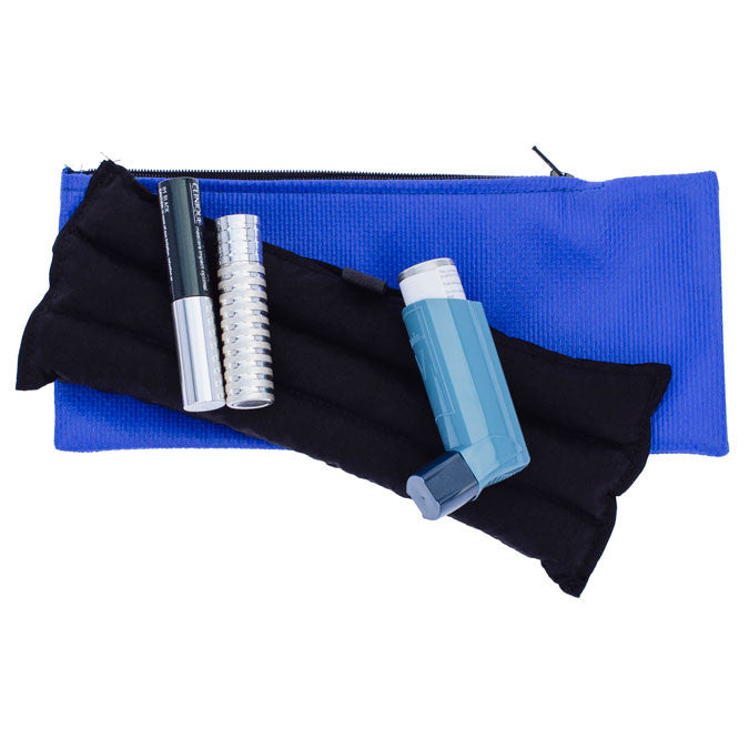 For an insulin pump, Coagucheck strips, FRIO Grande blue insulin cooler bag