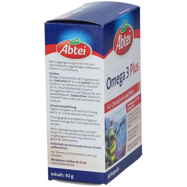 For cholesterol and heart ABTEI Omega-3 Plus Capsules