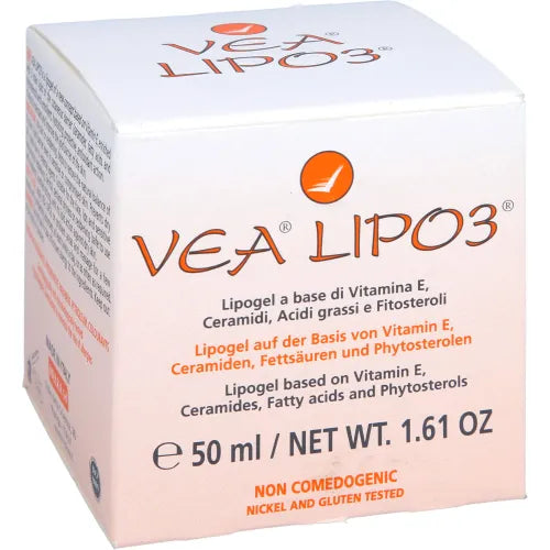 For dry skin, redness or cracks, VEA Lipo3 Gel 50 ml