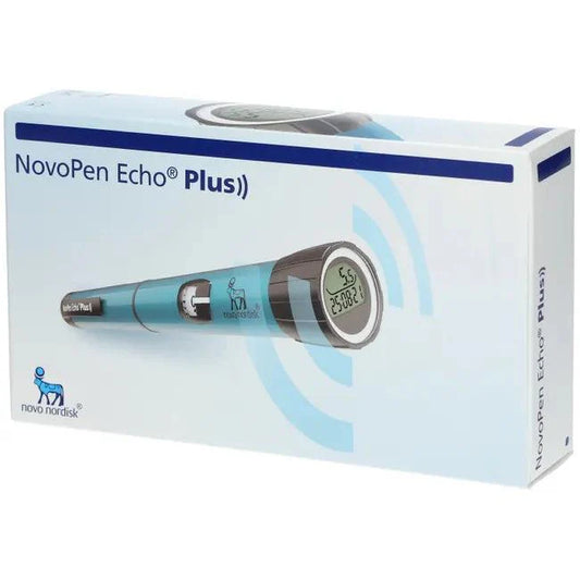 For insulin injection, NOVOPEN Echo Plus injection device blue UK