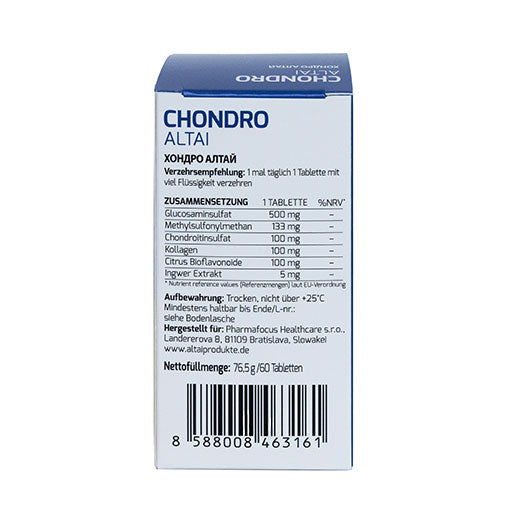 For joints, muscles, ligaments, cartilage and tendons, CHONDRO ALTAI tablets