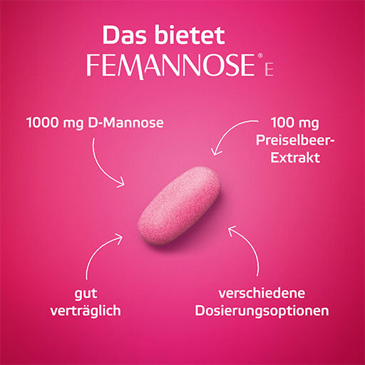 For the Bladder D-Mannose Cranberry Extract, FEMANNOSE E tablets