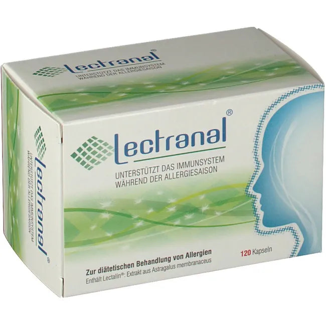 For the dietary treatment of allergies, LECTRANAL capsules