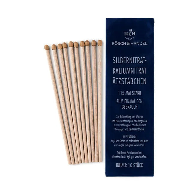 For the treatment of warts Silver nitrate-potassium nitrate etching sticks