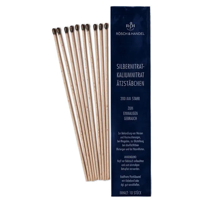 For the treatment of warts Silver nitrate-potassium