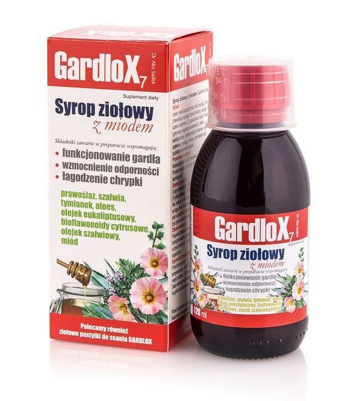 GARDLOX herbal syrup with honey 120ml, dry cough, persistent cough