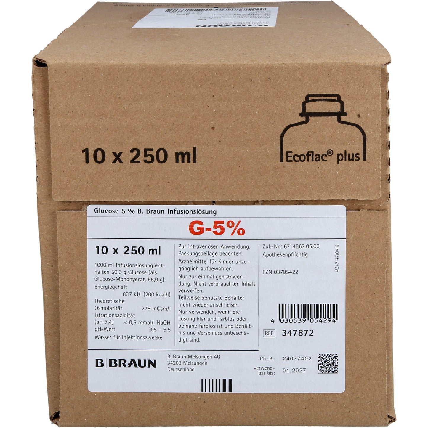 GLUCOSE 5% B.Braun Ecoflac Plus