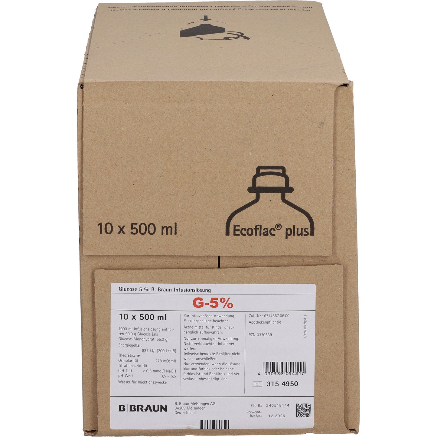 GLUCOSE 5% B.Braun Ecoflac Plus