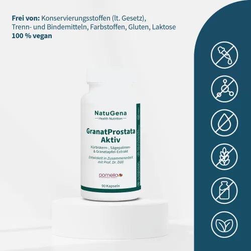 GRANATPROSTATA Active Pumpkin Seed + Saw Palmetto + Zinc Capsules 90 pcs