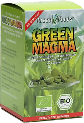 GREEN MAGMA, barley grass extract tablets UK