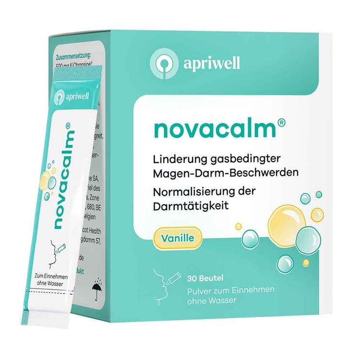 Gas relief, Novacalm vanilla sachets