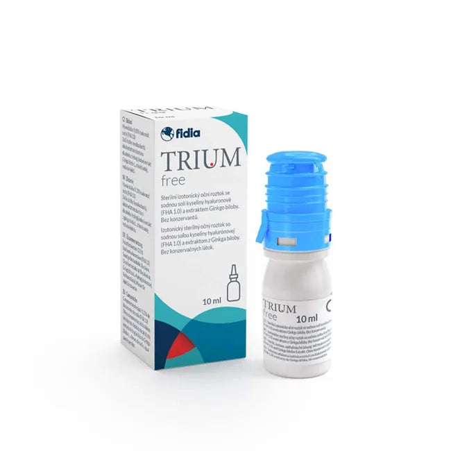 Ginkgo biloba eye drops, TRIUM free eye drops
