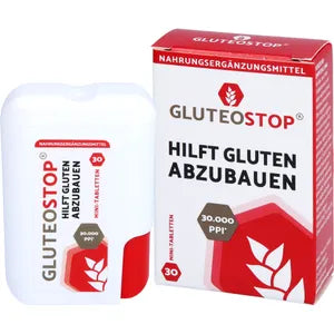 Gluten free diet, GLUTEOSTOP tablets
