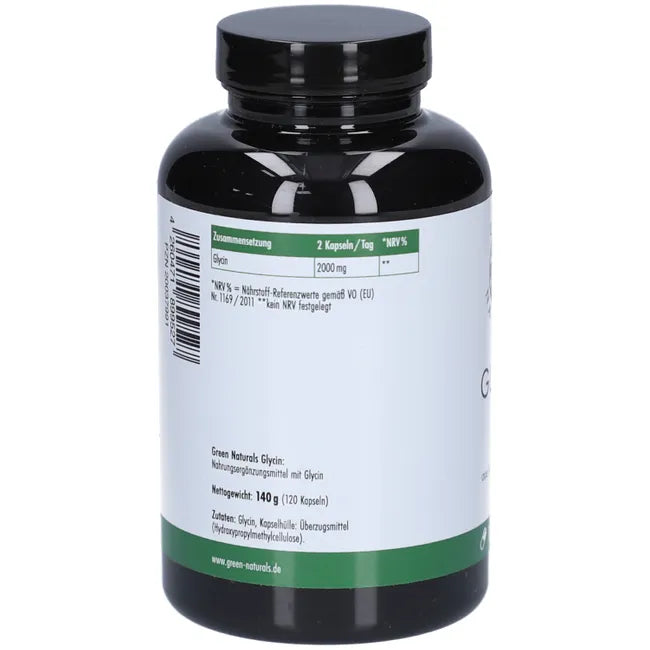 Glycine 2000 mg Capsules, vegan, 120 count