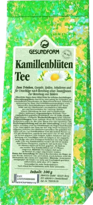 HEALTHY chamomile blossom tea UK
